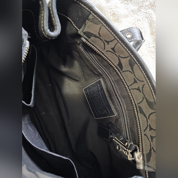 Coach Black and Gray Shoulder Bag - Picture 7 of 8